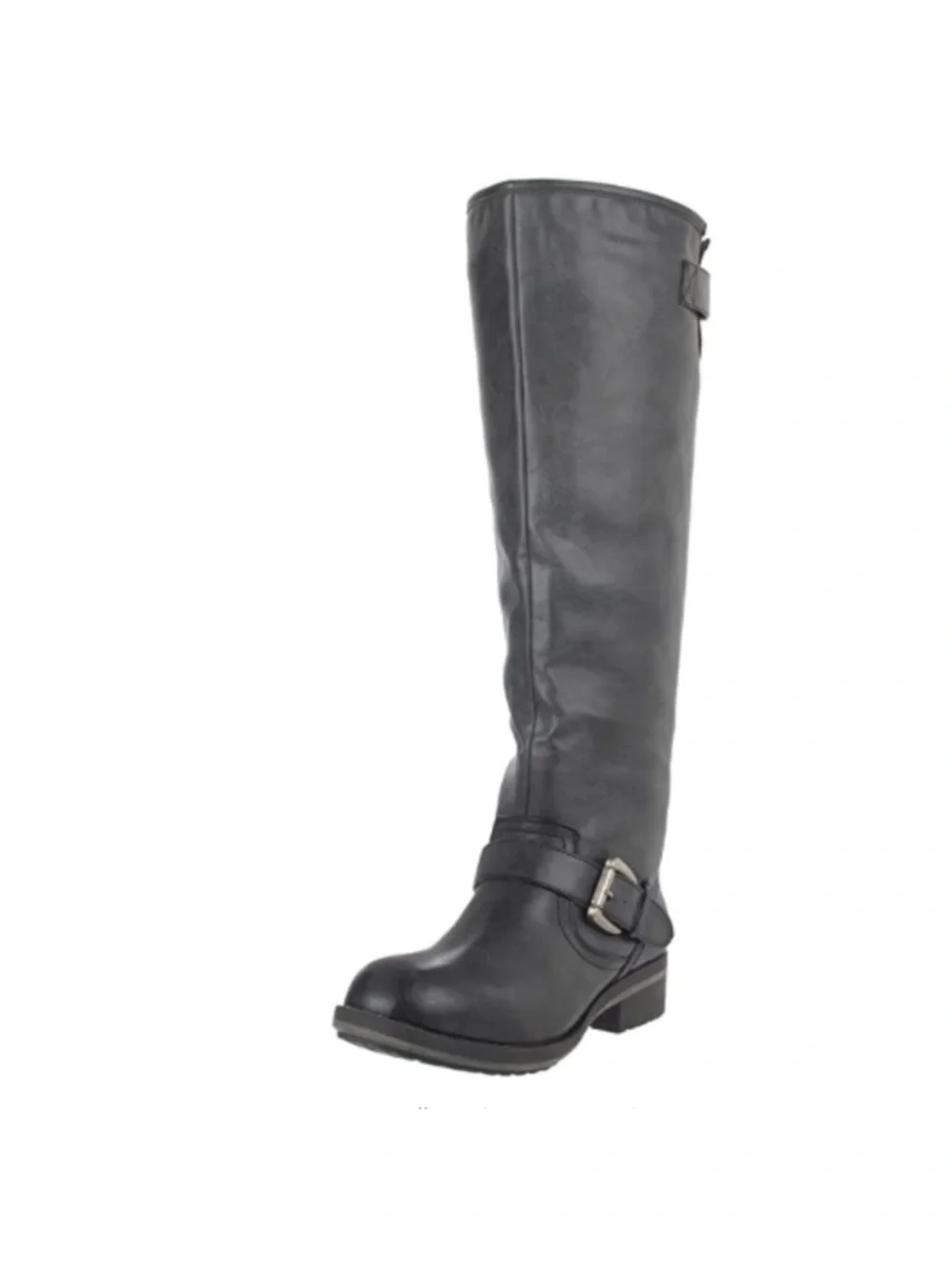 Madden Girl Lenoxxx Black Knee-High Riding Boots